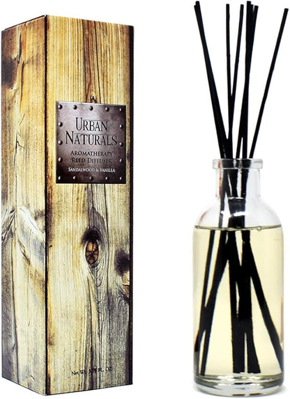 Urban Naturals Sandalwood & Vanilla Reed Diffuser Oil Gift Set | Tahitian