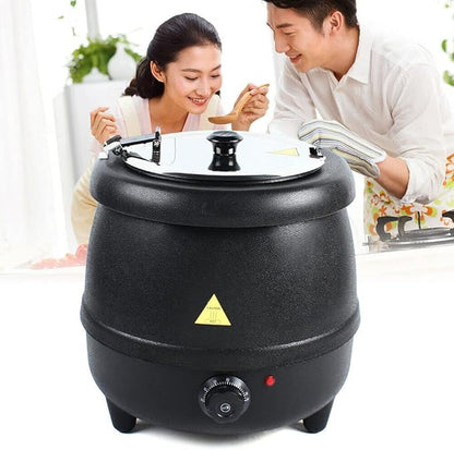 10L Commercial Electric Soup Kettle Pot Soup Maker Stainless Steel Insert Pot