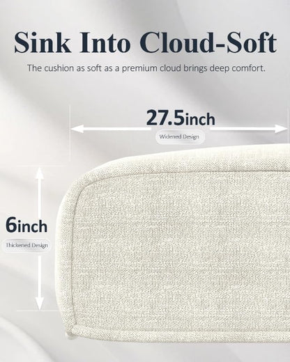 LayinSun 6-Piece Outdoor Modular Wicker Sectional Sofa with Fire Pit Table, Patio Furniture Conversation Set with Deep Seating and Thick Cushions