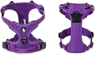 TRUE LOVE Truelove Adjustable No-Pull Dog Harness Reflective Pup Vest Harnesses Comfortable Control Brilliant Colors TLH5651(Purple,XL)