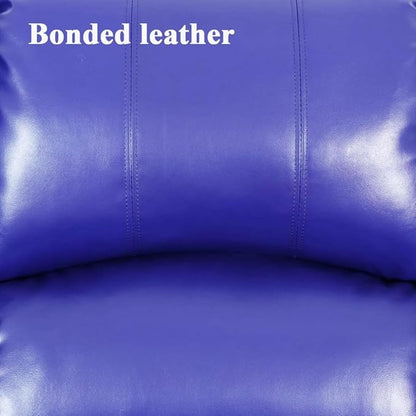 A Ainehome Living Room Furniture Set Leather Recliner Sofa Set Loveseat Chair Furniture Sofa Set for Living Room/Small Space/Rv/House/Office/Theater Seating (A-Blue Leather, Loveseat)