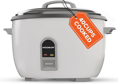 Commercial Rice Cooker, Large Capacity 20-Cup, 40-Cup