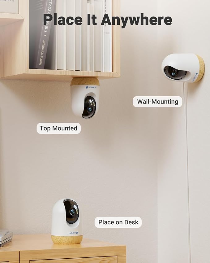 MUBVIEW 5MP Indoor Security Camera, 5/2.4G WiFi Cameras
