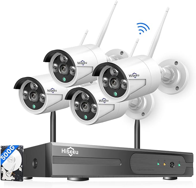 Hiseeu 5MP Wireless Security Camera System