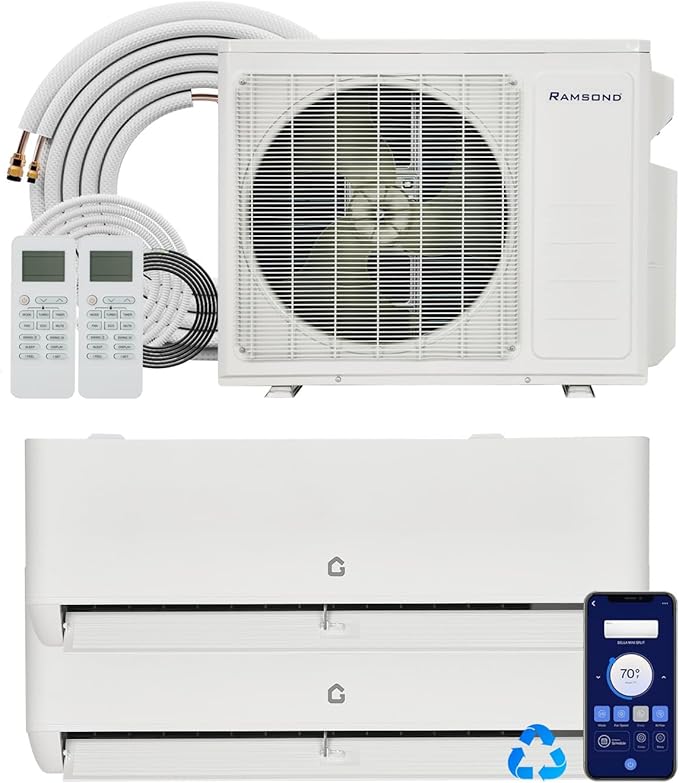 18K BTU Dual Zone Mini Split AC