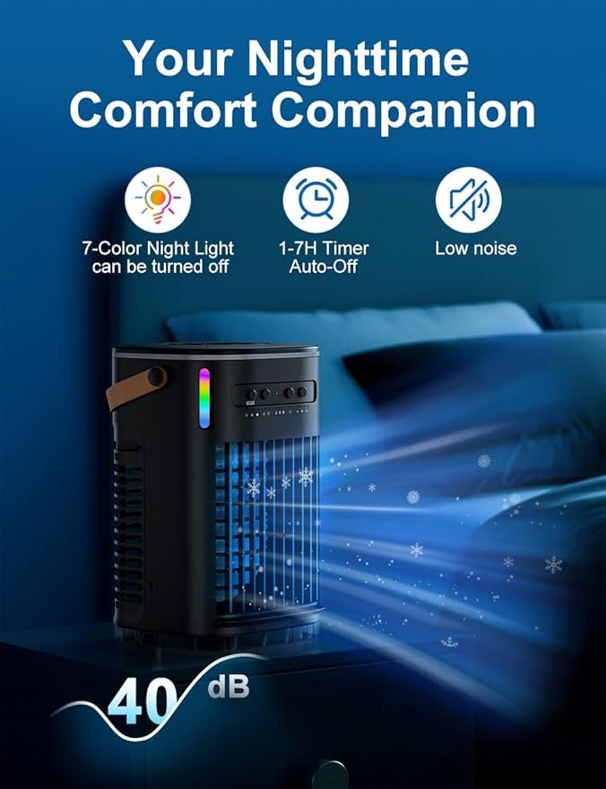 Small Air Conditioner Portable Ac Unit, Evaporative Air Cooler