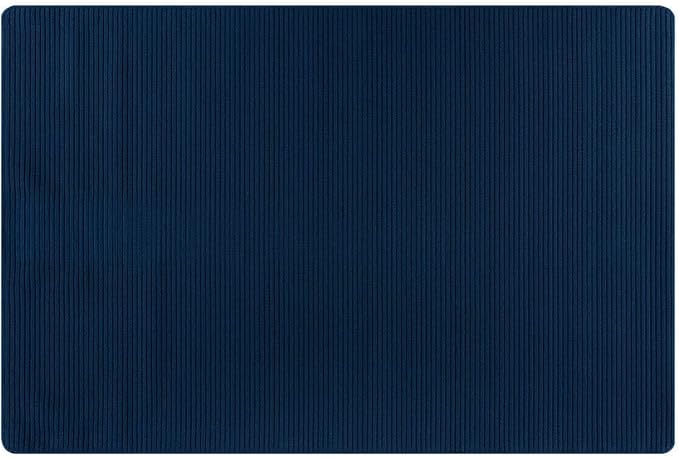 Non Slip Navy Solid Rubber Back Thing Landing Mat for Staircase 3x3 for Entryway, Rug for Bathroom, Stain Resistant Easy Cleaning Non Shedding Carpet Navy 3 x 3