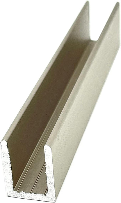 Brixwell SDCD38SN-CCP12-XCP25 Satin Nickel 3/8" Fixed Panel Shower Door Deep