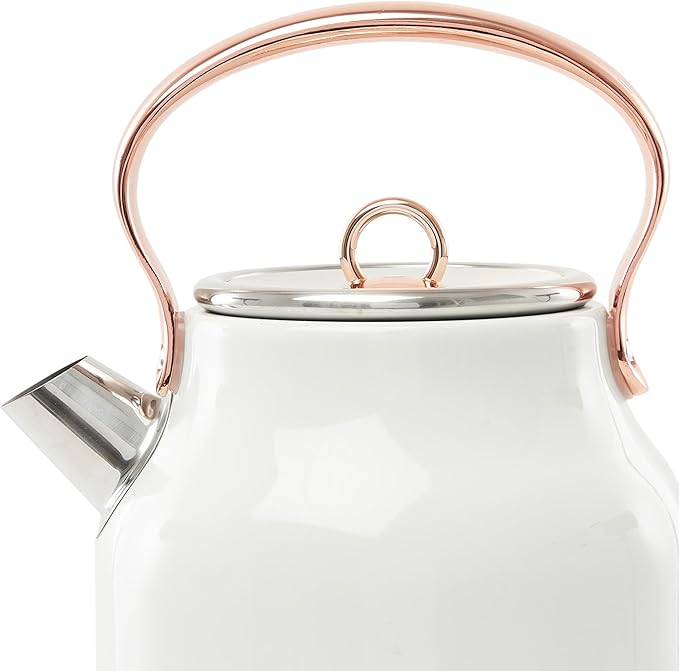 Haden Heritage 1.7 Liter Stainless Steel Electric Kettle, Hot Water Kettle