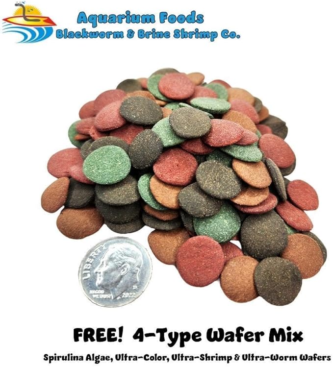 Aquatic Foods Inc. Freeze Dried California Blackworms with Intense Color Bits for Discus, Cichlids, All Tropical Fish. Farmed and Freeze Dried in California USA! NOT Imported from Mexico…25 Grams
