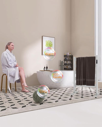 Freestanding Towel Warmer – 5-Bar Heated Towel Rack