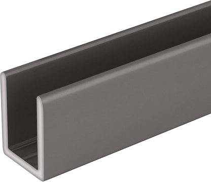 Brixwell SDCD38SN-CCP36-XCP5 Satin Nickel 3/8" Fixed Panel Shower Door Deep