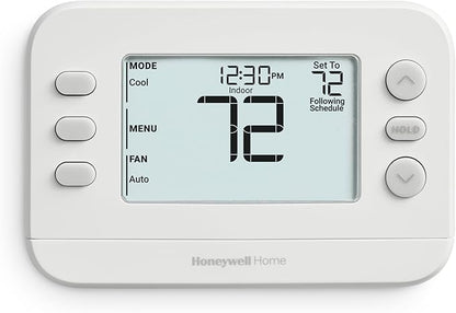 New! Honeywell Home Programmable Thermostat, Single-Stage, 1 Heat/1 Cool