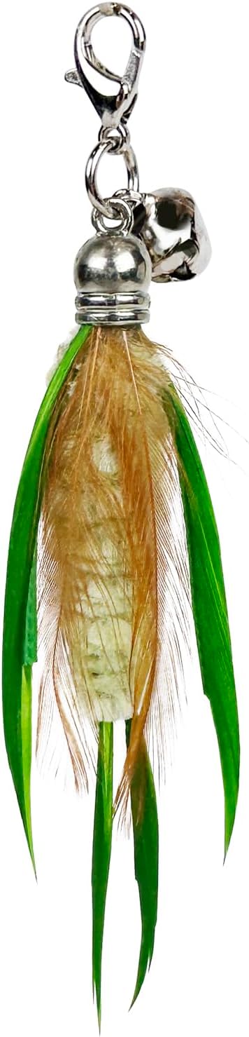 TTcat Cat Feather Toys, 3 Pcs Mini Insects Refills, Cat Toys Replacement Feathers for Cat Kitten Wand