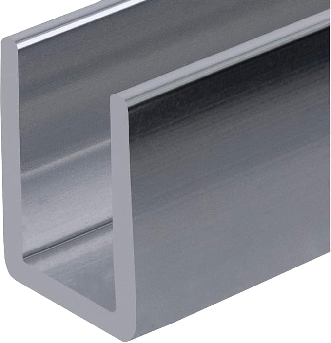 Brixwell SDCD38BS-CCP12 Brushed Stainless 3/8" Fixed Panel Shower Door Deep