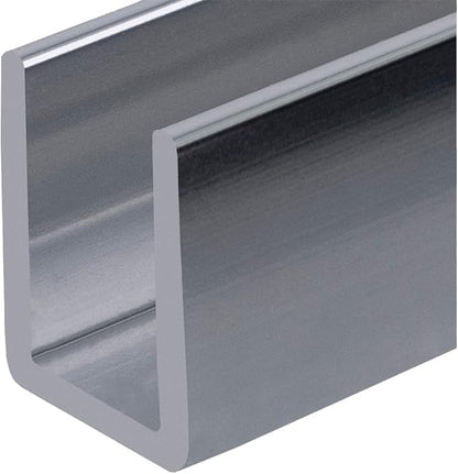 Brixwell SDCD38BS-CCP72 Brushed Stainless 3/8" Fixed Panel Shower Door Deep