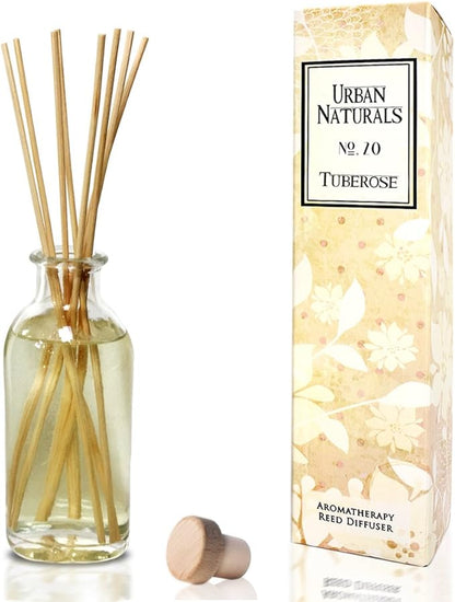 Urban Naturals Tuberose Fragrance Oil Reed Diffuser | Exotic Tuberose and