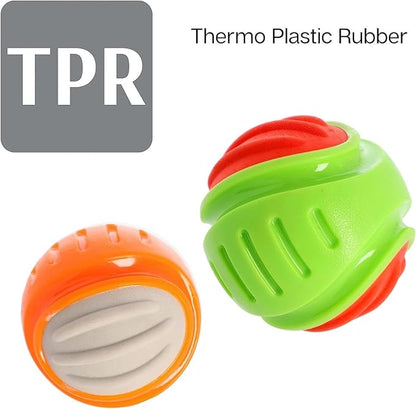 Dingo Toy for Dog, Durable TPR Rubber for chewers, Fetch Toy for Play, Boomerang 9.1", 17395 (Ball dent)