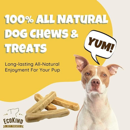 EcoKind Premium Gold Yak Cheese Himalayan Dog Chews, Dog Treats Large Breed, All Natural, High Protein Dog Chew, Chicken, Large - 1 Chew