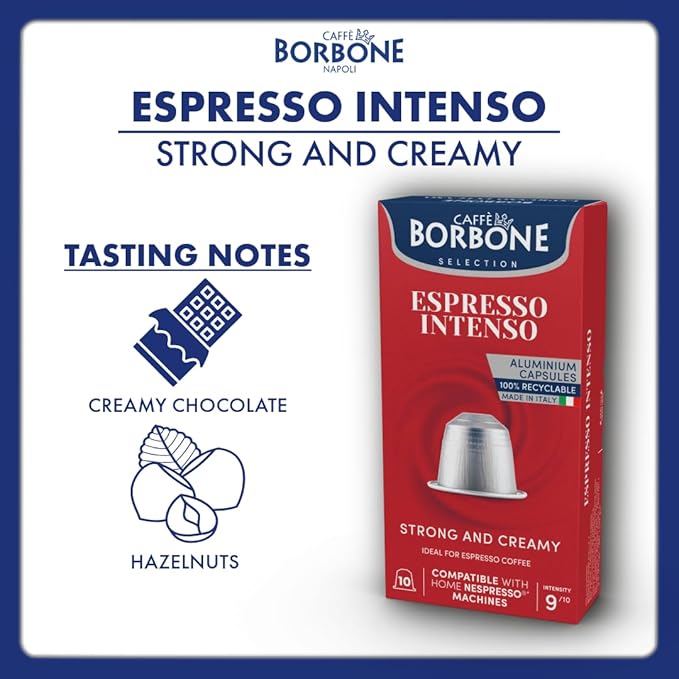 Caffè Borbone Espresso Intenso Aluminum Capsules Compatible