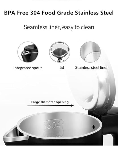 0.8L Electric Kettle Stainless Steel, 800 Watts Small Electric Kettle 27 Ounce