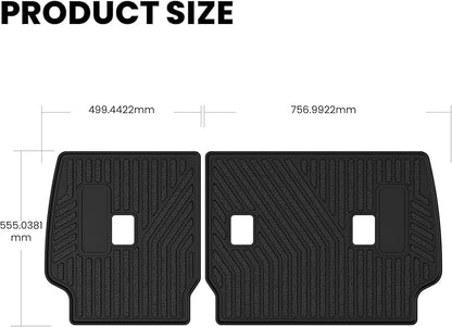 LASFIT Premium Extra Thick Rear Seat Back Covers for Toyota 4Runner 2025 2026 Seat Back Cover | TPE Custom Fit Waterproof 4 Runner 5/7 Seater Second Row Back Seat Backrest Protector Mat Liner