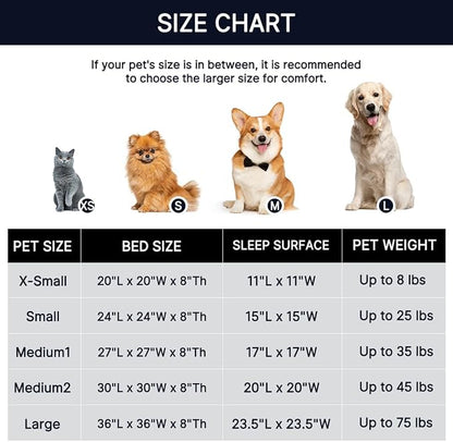 Western Home Calming Donut Small Dog Cat Bed Washable Puppy Bed,24" Rainbow | Fluffy Faux Fur Round Cuddler,Anti-Anxiety,Anti-Slip Bottom,Pet Beds for Puppy&Small Dogs&Large Cat,Up to 25 LBS