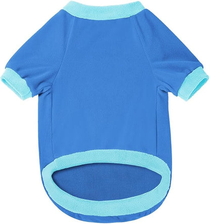 GreenJoy Classic Fleece Dog Sweater – Soft & Warm Stretchy Sweatshirt for Small Dogs & Cats, Cold-Weather Pullover for Everyday Wear (Dark Blue, Large/X-Large)