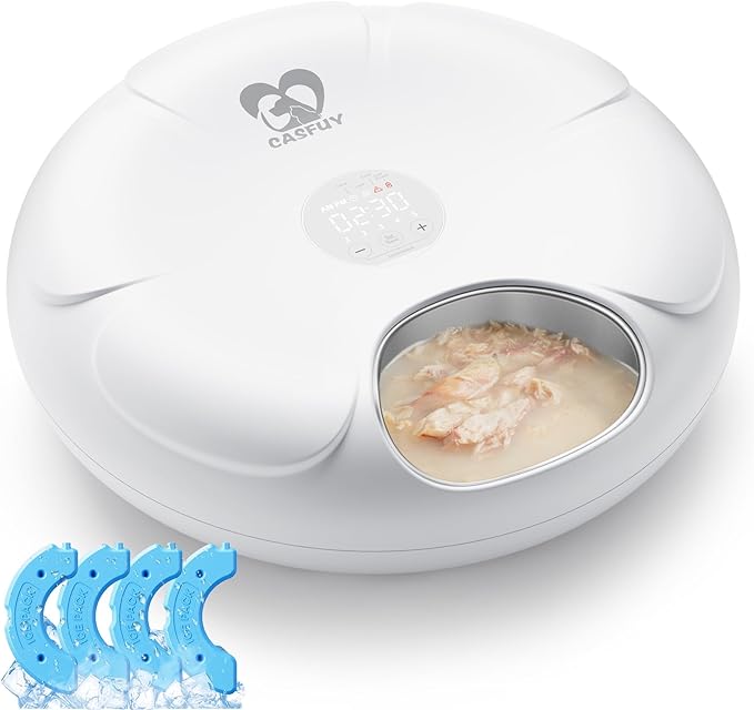Casfuy Automatic Cat Feeder Cordless