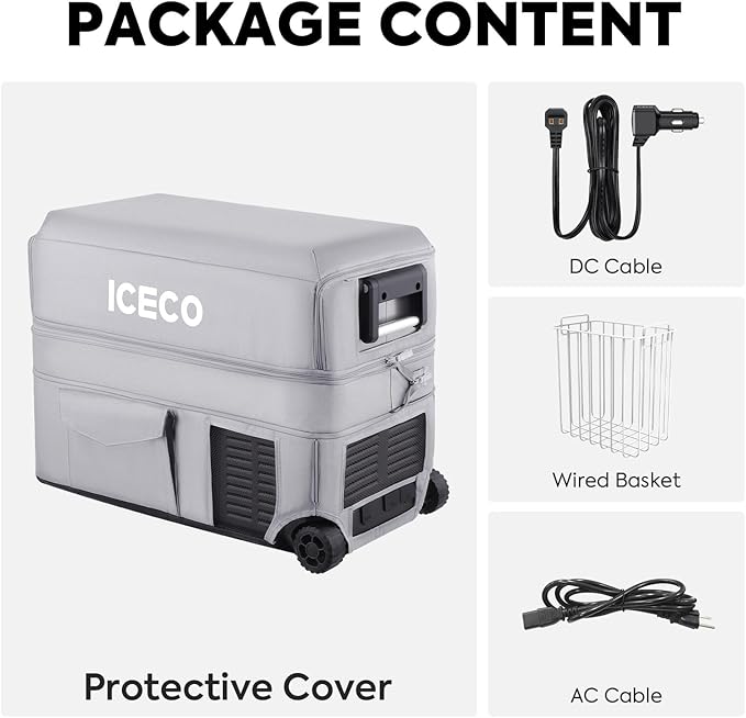 ICECO JP50 Pro Portable Refrigerator, 12Volt Car Fridge Freezer, Compact