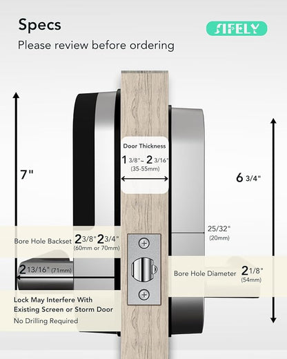 Built-in WiFi Smart Door Lock