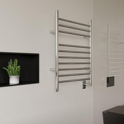 HEATGENE Towel Warmer Wall-Mounted Hardwired Heated Towel Rack Hot Towel Bar