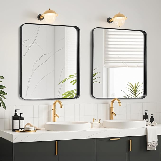 Fabuday Bathroom Mirror with Black Frame