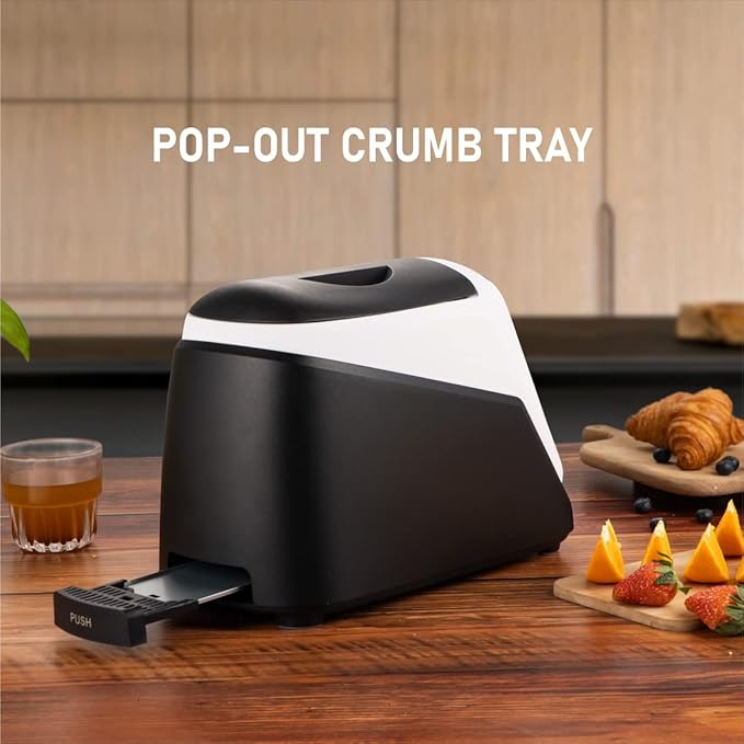 2 Slice Touchscreen Toaster, 2 Wide Slots, Smart Bread Toaster