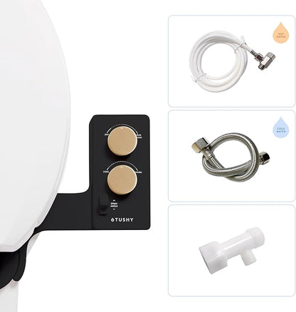 TUSHY 3.0 Spa Cool to Warm Water Bidet Attachment. Easy Universal Toilet Seat