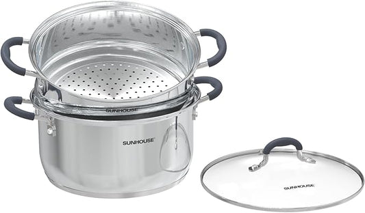SUNHOUSE - 3.1 Quart Steamer Pots