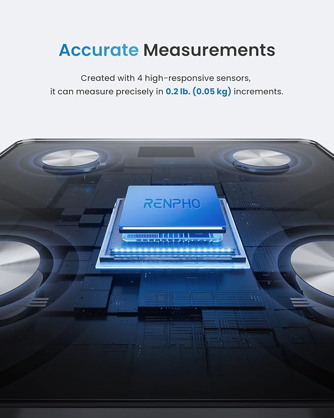 RENPHO Smart Scale for Body Weight, FSA&HSA Eligible, Digital Bathroom Scale