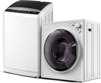 ROVSUN 2.6CuFt Clothes Dryer and 25LBS Full-Automatic Washing Machine Set