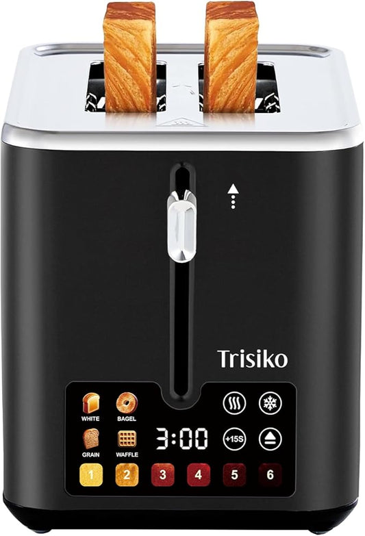 Trisiko® Touch Screen Toaster 2 Slice, Smart Toaster