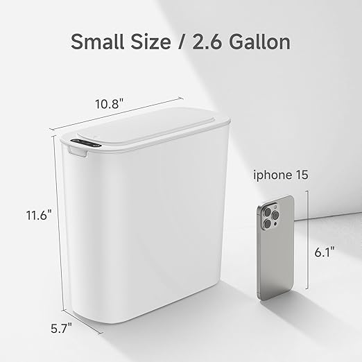 TIPGO Automatic Motion Sensor Bathroom Trash Can