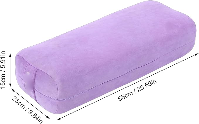 RASTKY Meditation Cushion Supportive Soft Comfortable Floor Pillow for Adults Washable Cover for Home Relaxation (Purple)