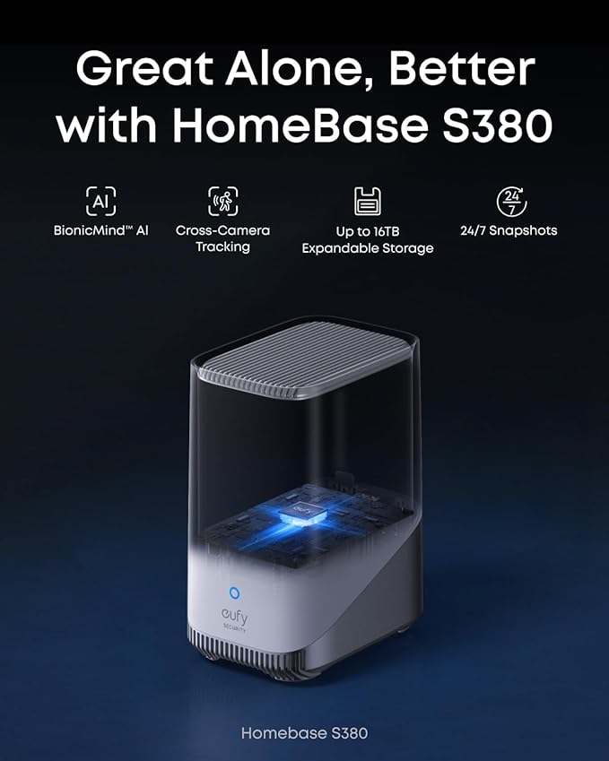 eufy Security eufyCam S4 4-Cam Kit, 4K Solar Camera Wireless Outdoor, Triple