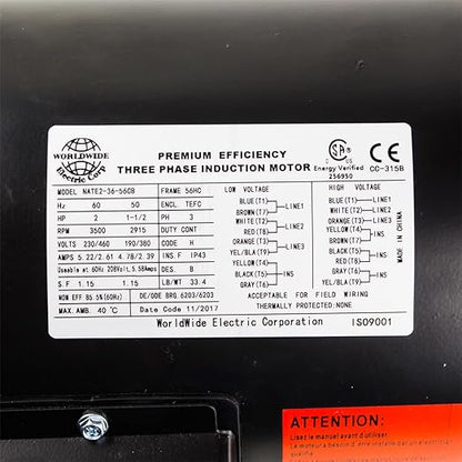 NATE2-36-56CB 56C Frame Motors Three-Phase