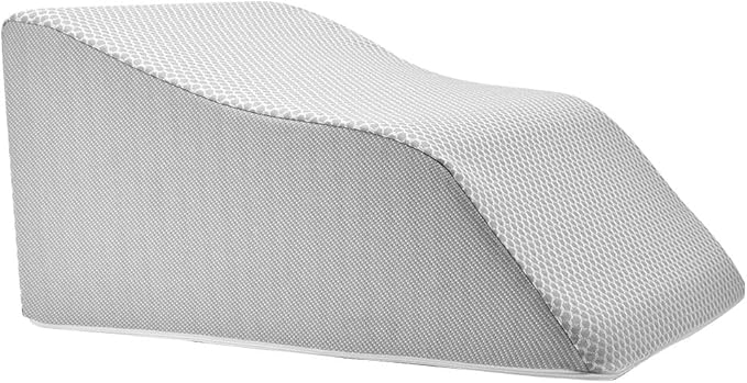 Lounge Doctor Elevating Leg Rest Wedge Pillow, Heather Grey, Medium