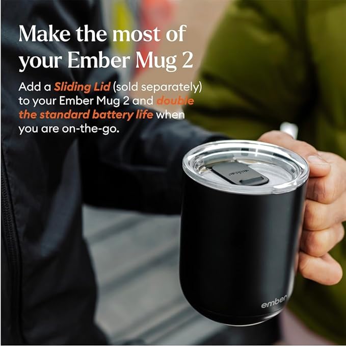 Ember Temperature Control Smart Mug 2, 10 Oz, App-Controlled Heated Coffee Mug