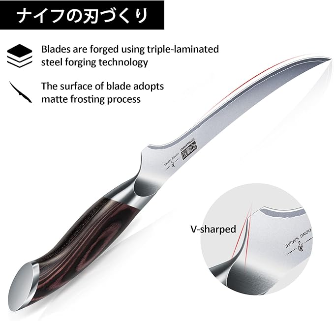 HOSHANHO Fillet Knife 9 Inch, Super Sharp Boning Knife in High Carbon Stainless