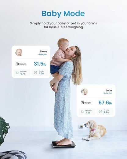 RENPHO Smart Scale for Body Weight, FSA&HSA Eligible, Digital Bathroom Scale