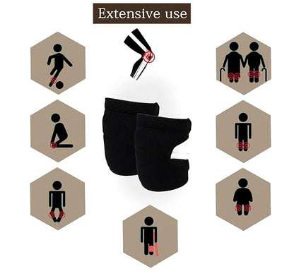 PANRRPERS Knee Pads with Thick Foam Adjustable Non-Slip Knee Pads for Work Garden Cleaning Flooring Yard Dance Yoga Construction Collision Avoidance Kneeling Sleevedd for Men