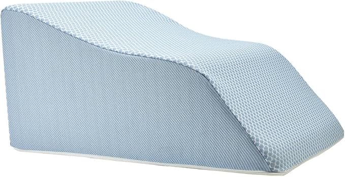 Lounge Doctor Elevating Leg Rest Wedge Pillow, Light Blue, Small