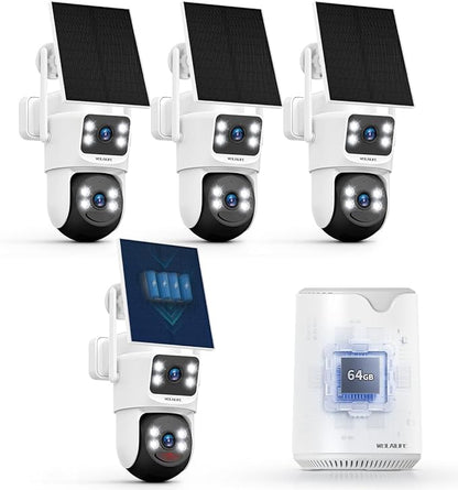 WEILAILIFE 【Auto Tracking & 2-Way Audio】 Security Cameras Wireless Outdoor
